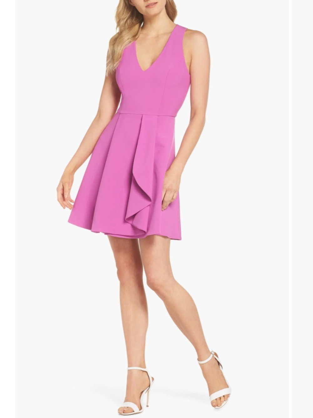 Adelyn Rae Fallon Sleeveless Fit and Flare Dress